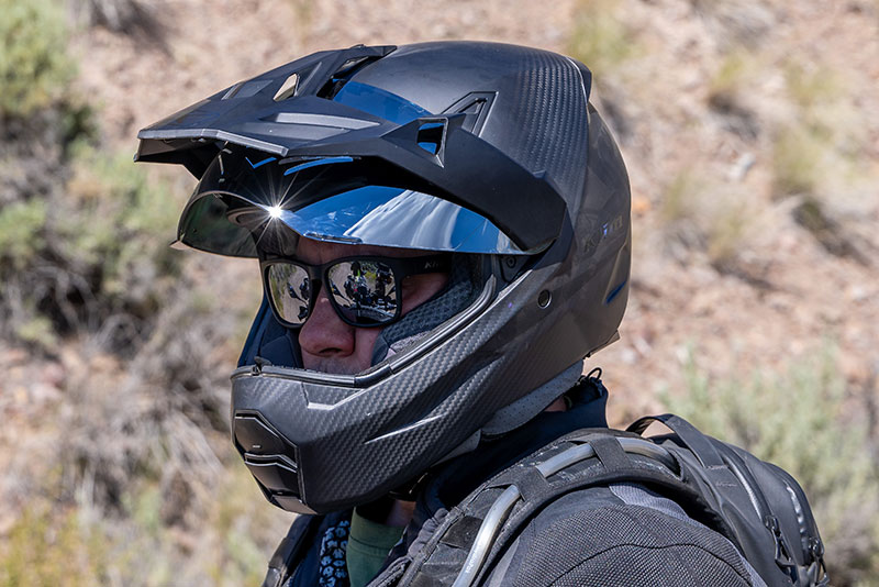 Klim X1 Alpha helmet tinted visor